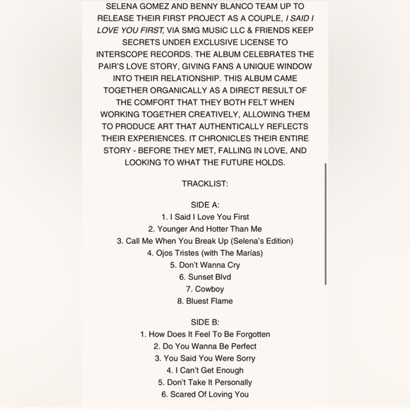 SIGNED!!! I Said I Love You First - limited edition Candy Cane Red Vinyl - Picture 8 of 8